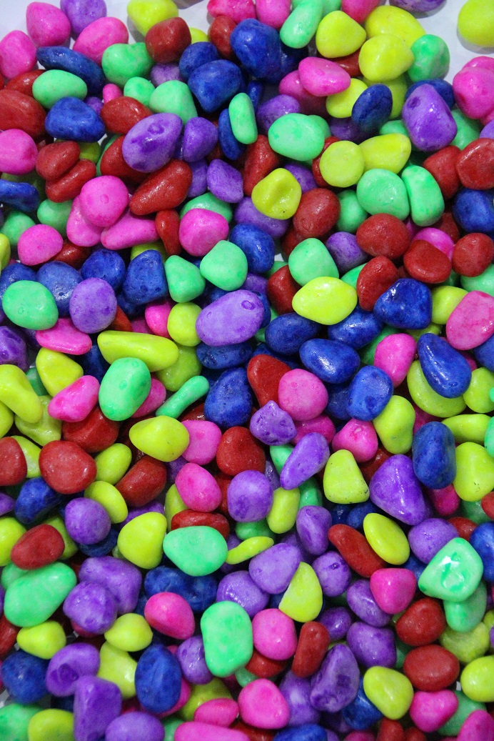 mixed colored gravel 1kg